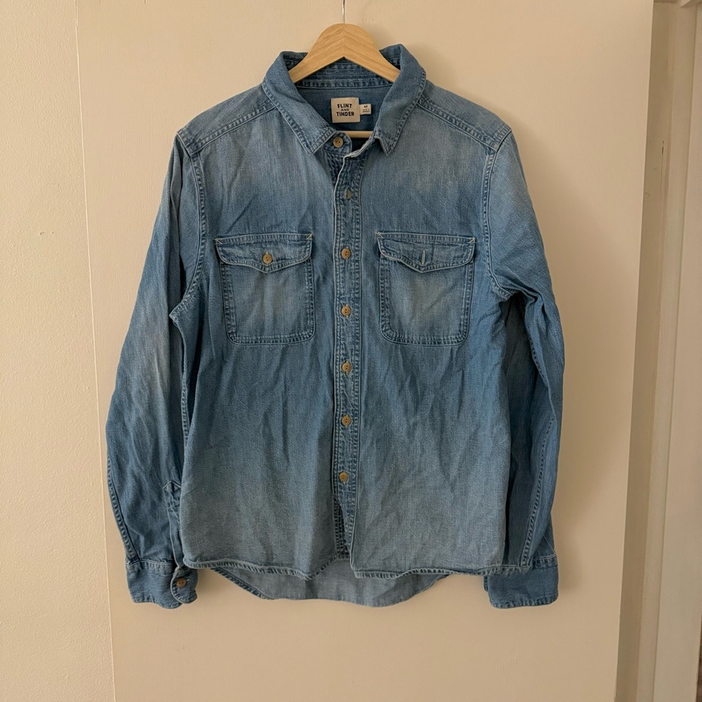 Huckberry Flint and tinder denim button-up
